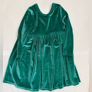 Pink Chicken Green Velvet Dress